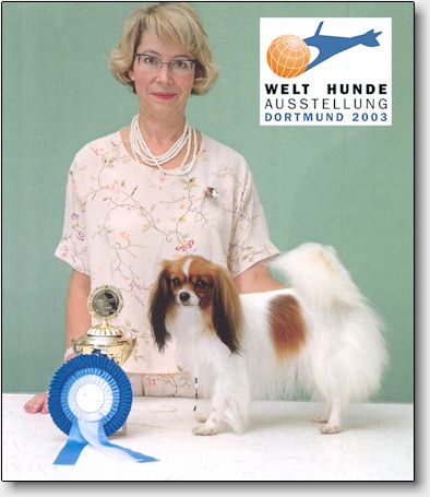 Trixie was World Winner and Best of Breed in Dortmund